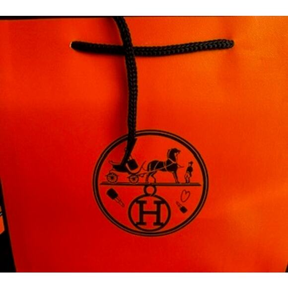 Raspberry Hermès bag charm with antique silver-tone‎ hardware*WITH BAG - Picture 3 of 3